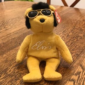 Elvis Solid Gold Beanie Baby - NEW WITH TAG - Collector’s Item